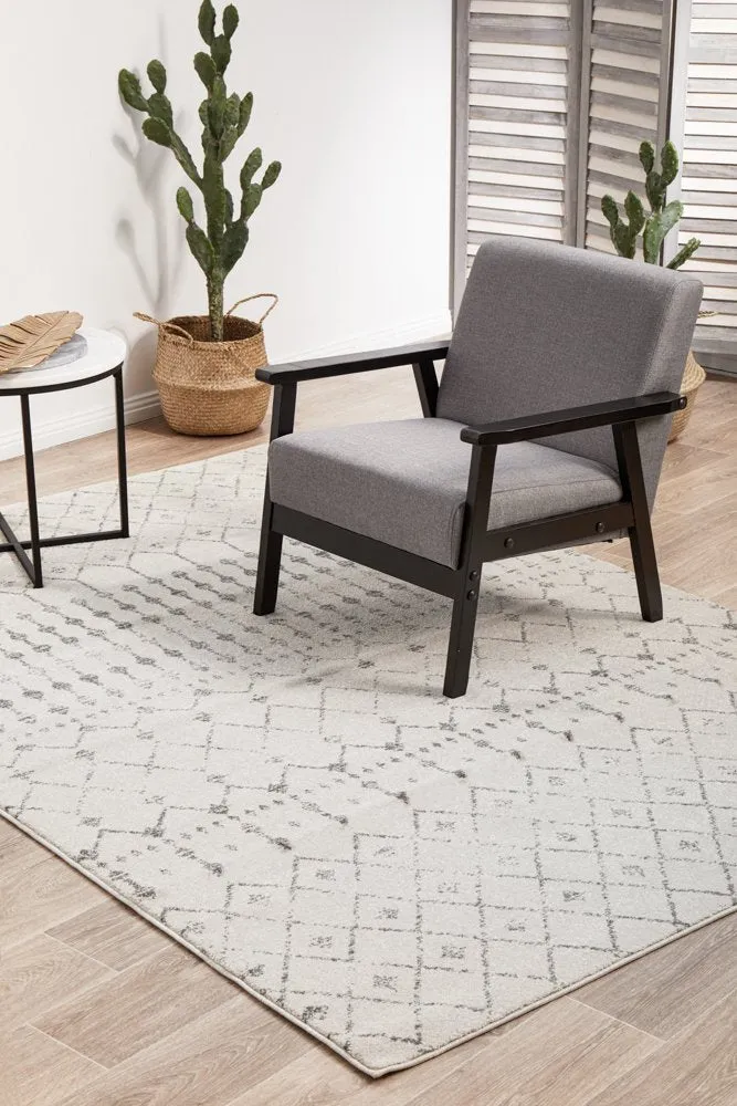 Chrome Elsa Rug (Silver) by Rug Culture