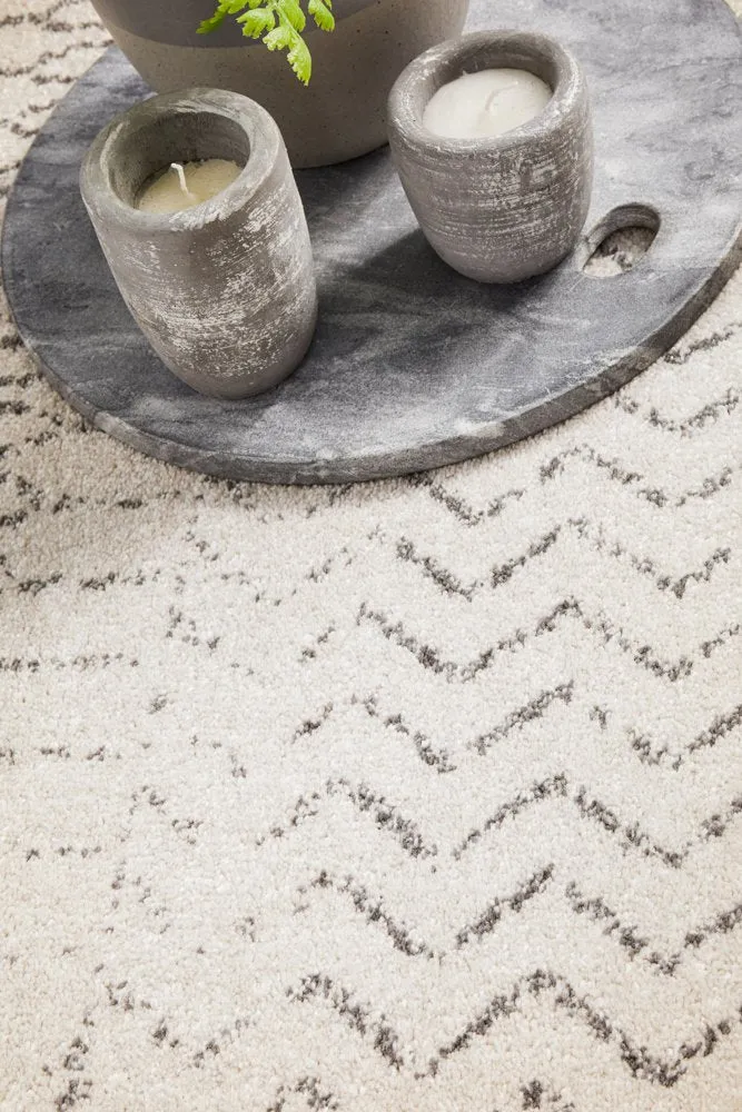 Chrome Harper Rug (Silver) by Rug Culture