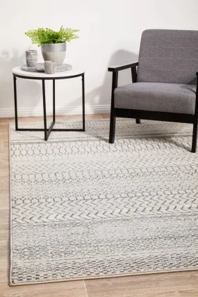 Chrome Harper Rug (Silver) by Rug Culture