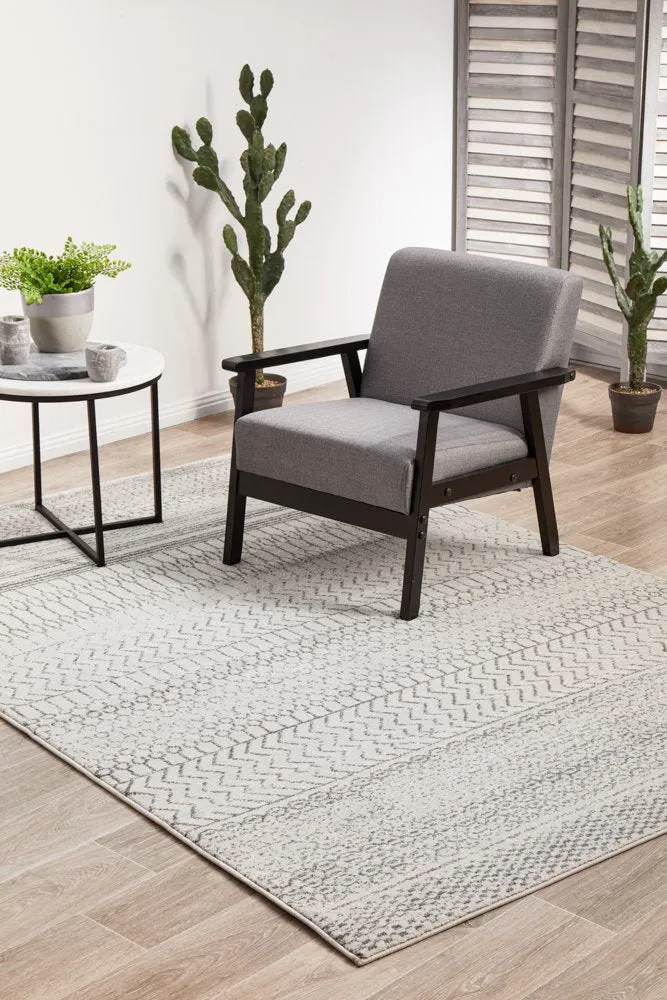 Chrome Harper Rug (Silver) by Rug Culture