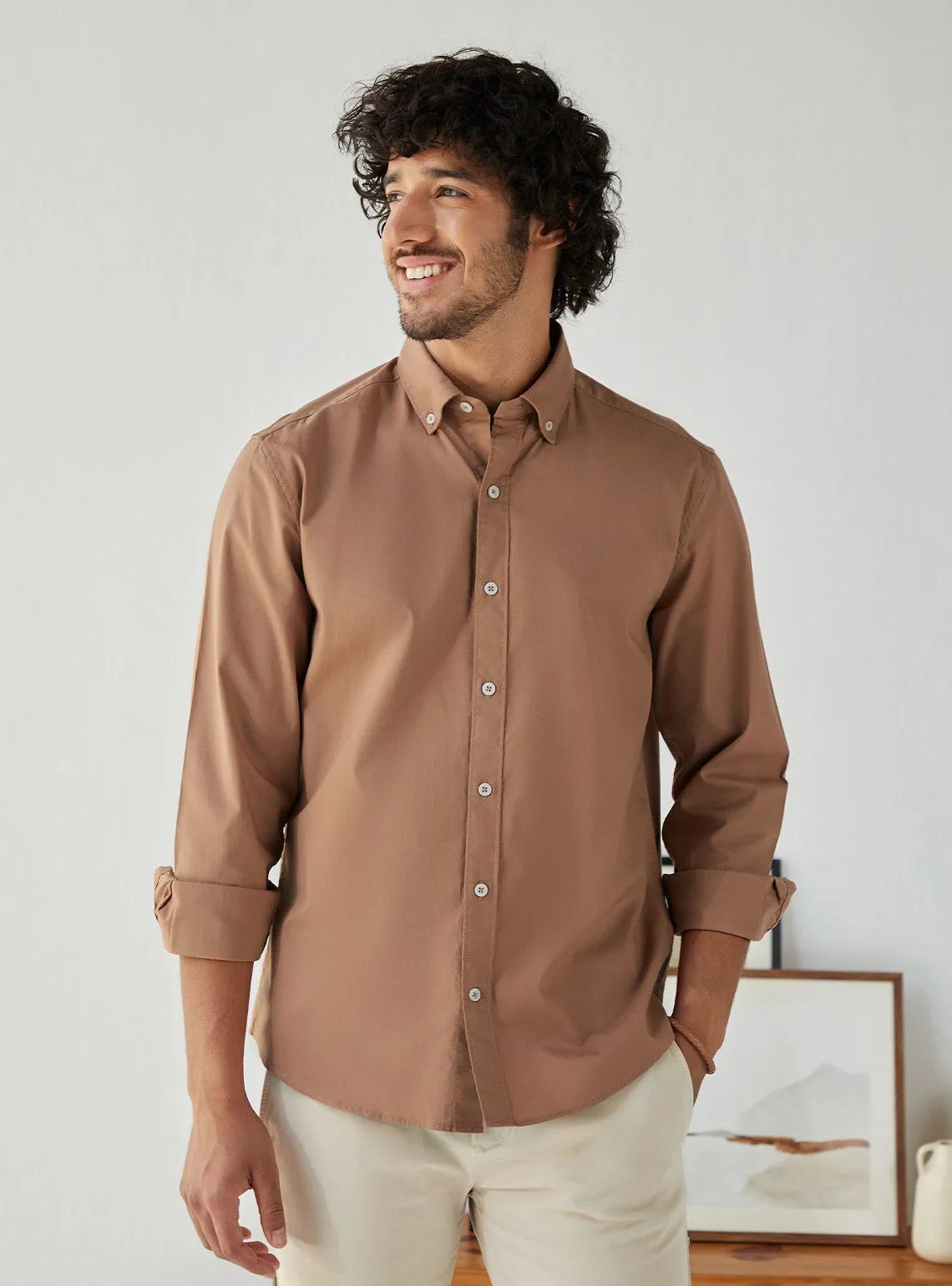 Copper Jet Oxford Shirt