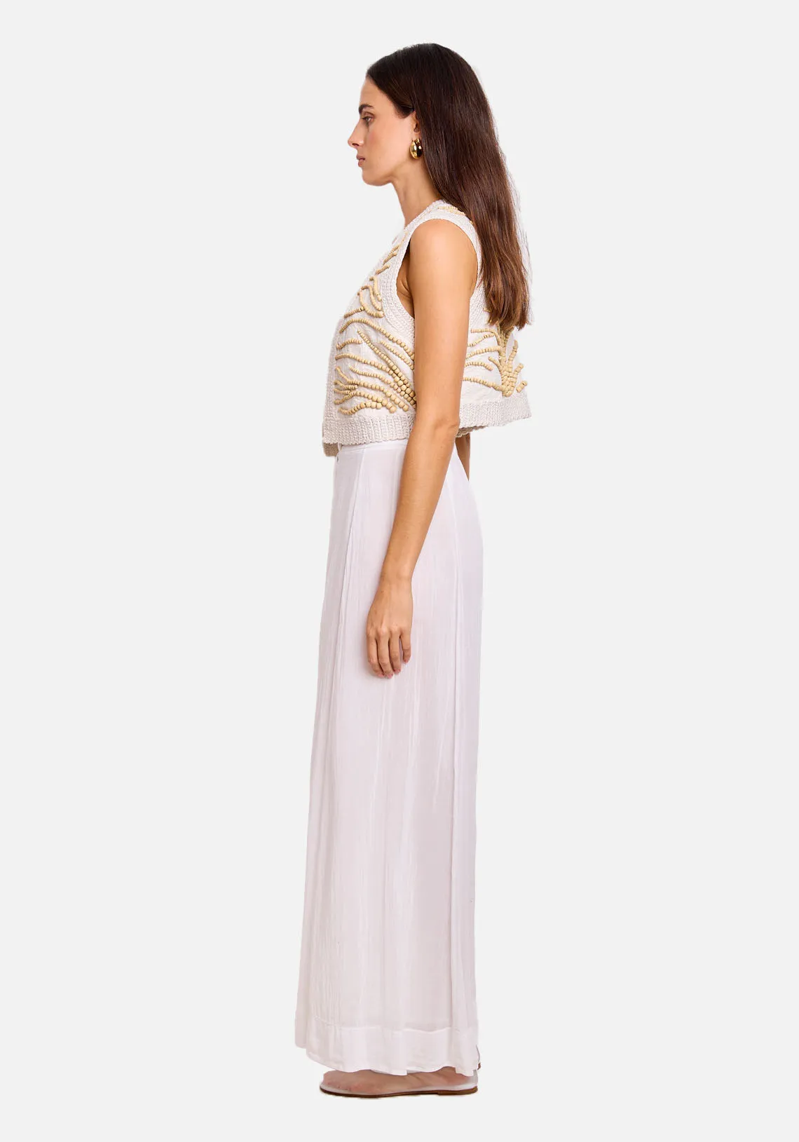 COTTON SILK VOILE PANTS