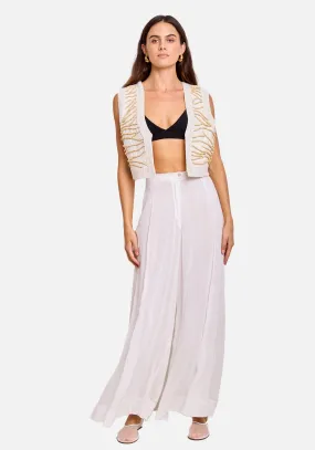 COTTON SILK VOILE PANTS