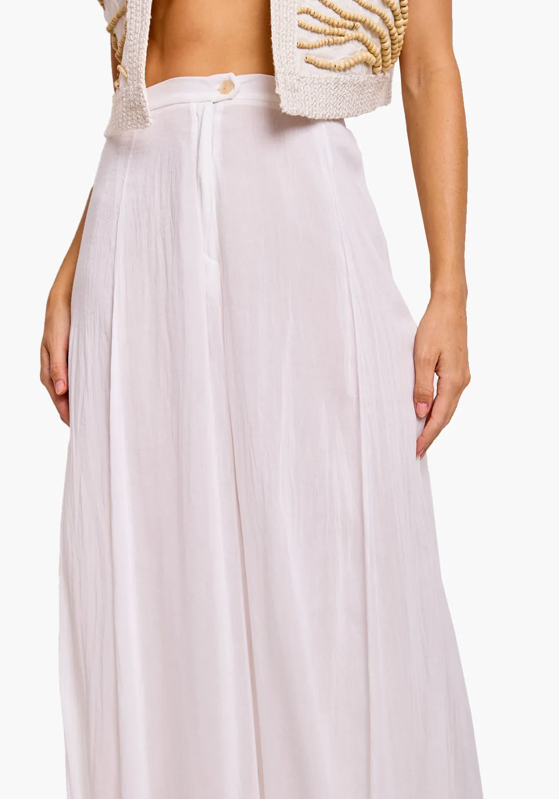 COTTON SILK VOILE PANTS