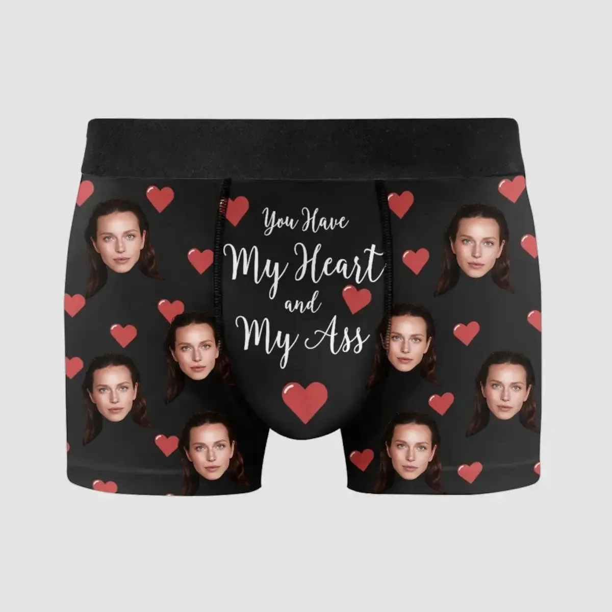 Couple - You Have My Heart And My Ass - Personalized Men's Boxer Briefs