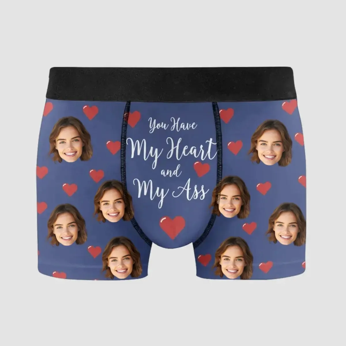 Couple - You Have My Heart And My Ass - Personalized Men's Boxer Briefs