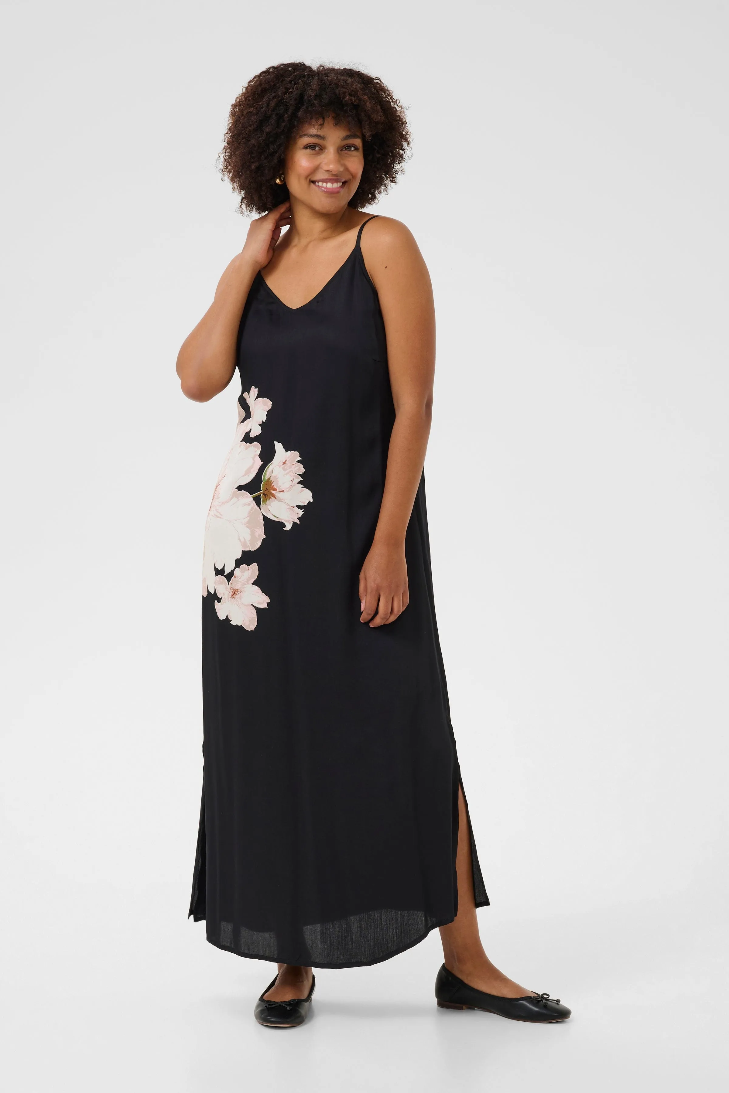 CREAM Print Slip Dress