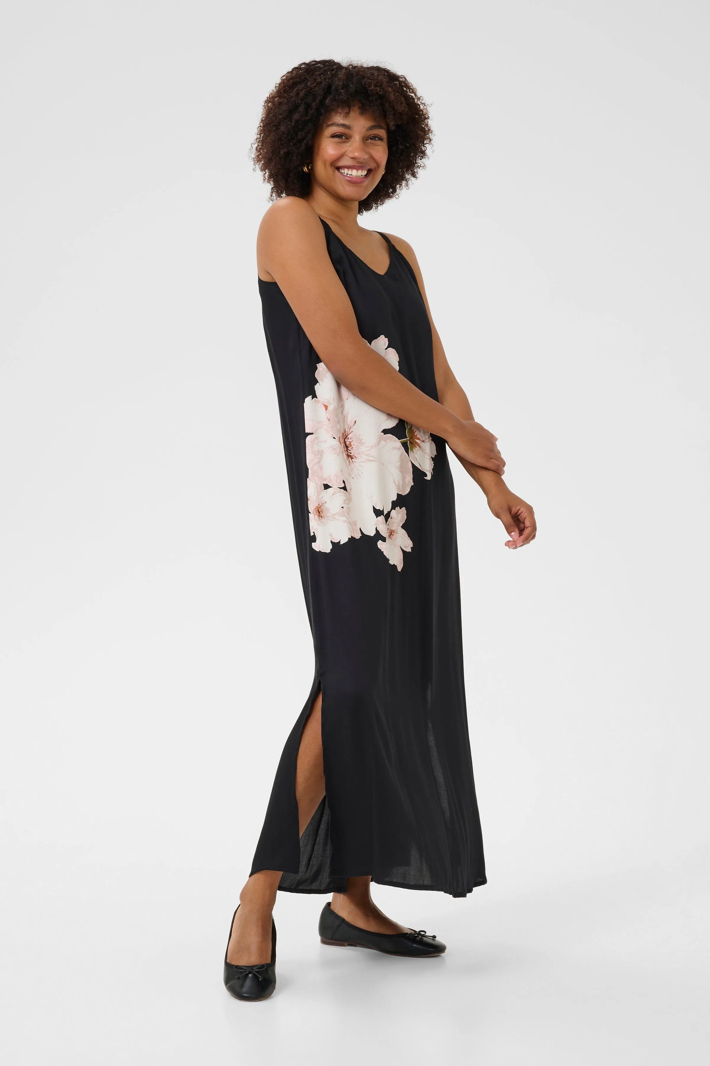 CREAM Print Slip Dress