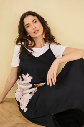 CREAM Print Slip Dress