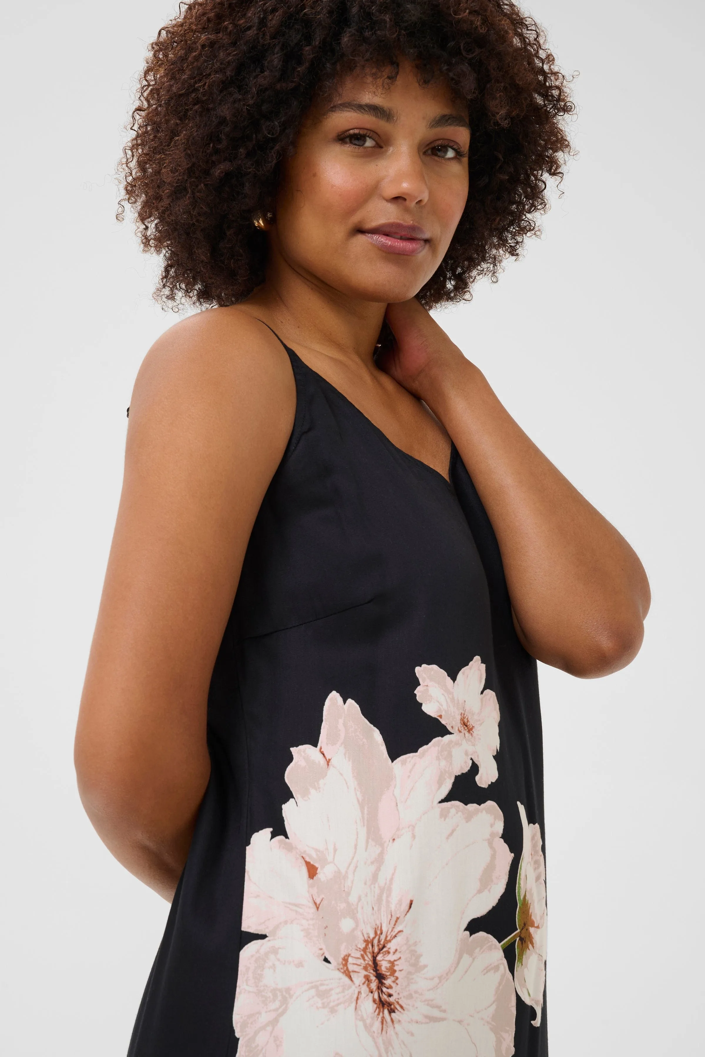 CREAM Print Slip Dress