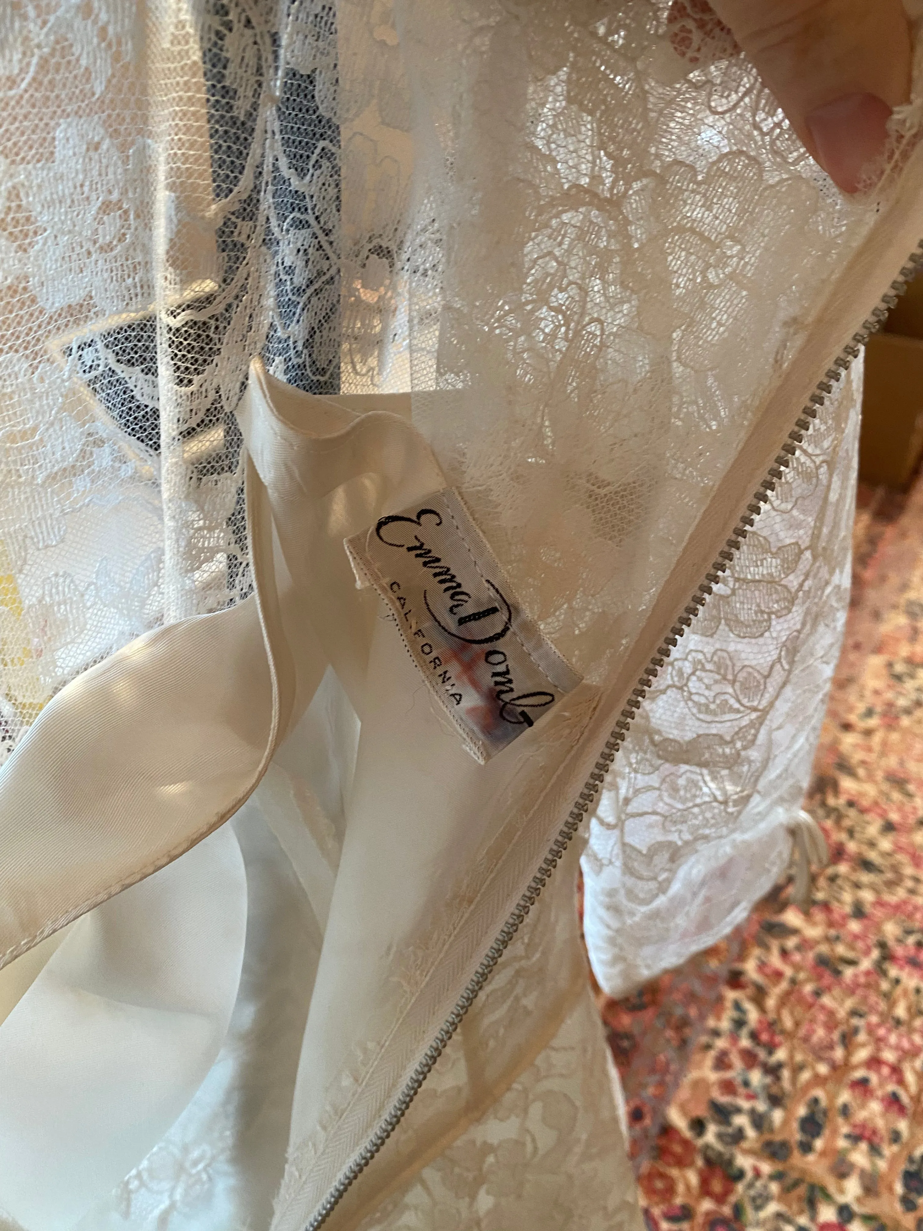 Darling 1950's Emma Domb Cupcake Wedding Reception Dress / Small