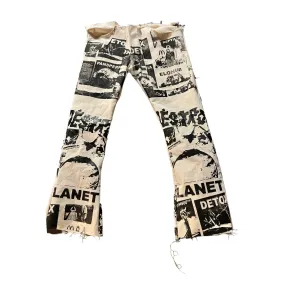 Destroy Planet X Canvas pants