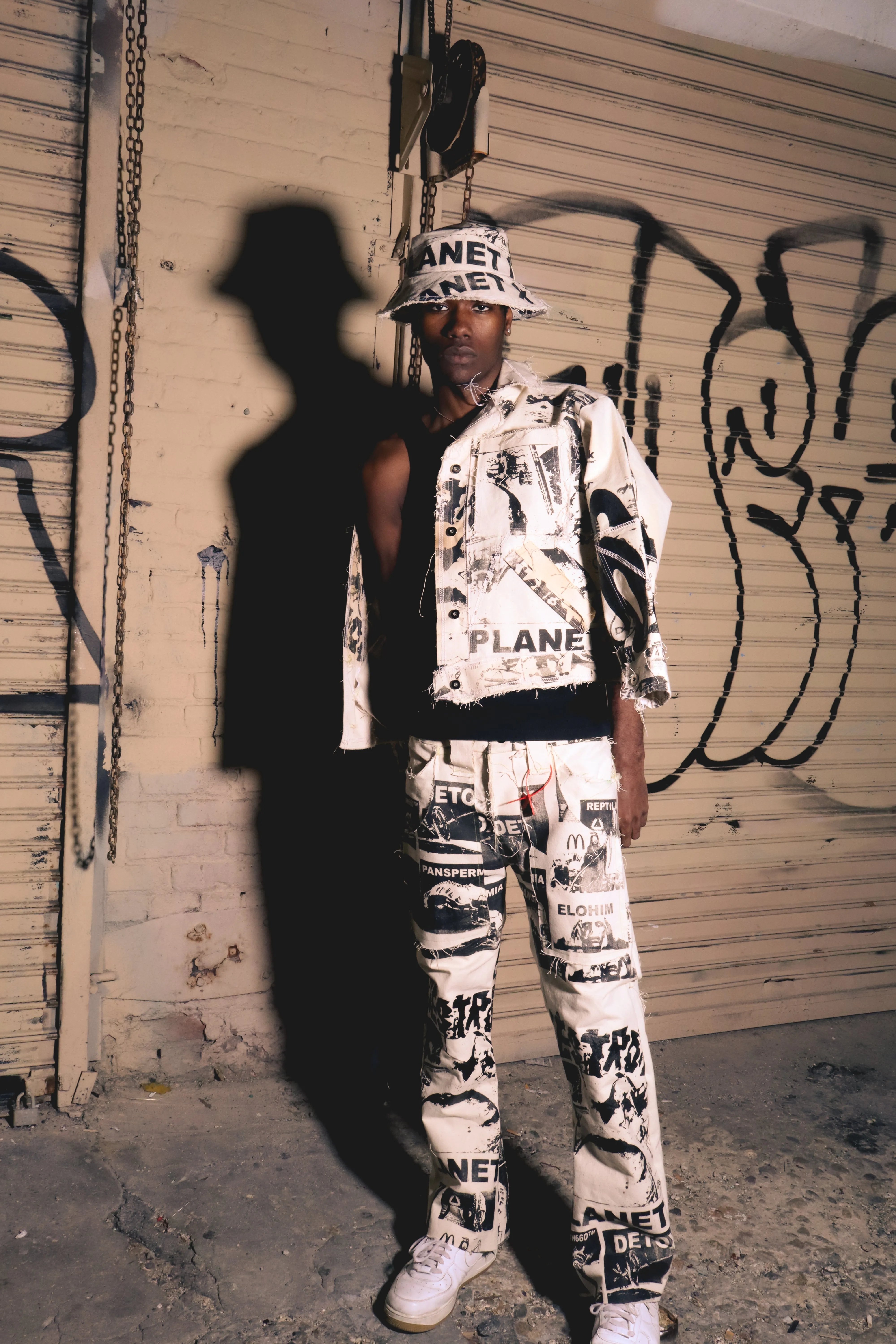 Destroy Planet X Canvas pants