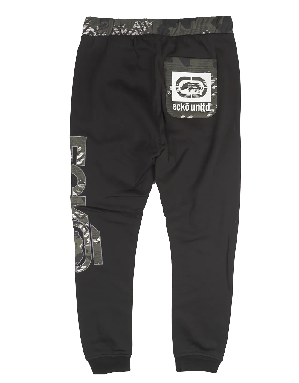 ECKO UNLTD FLEECE JOGGER PANTS BLACK - EO31G577