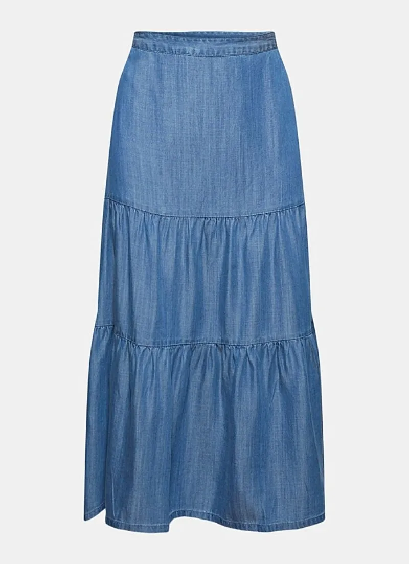 Esprit - Tencel Midi Skirt