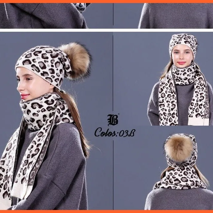Fashion Brand Women Hats Scarf For Winter | High Quality Rhinestones  Beanies Warm Autumn Angora Knitted Caps