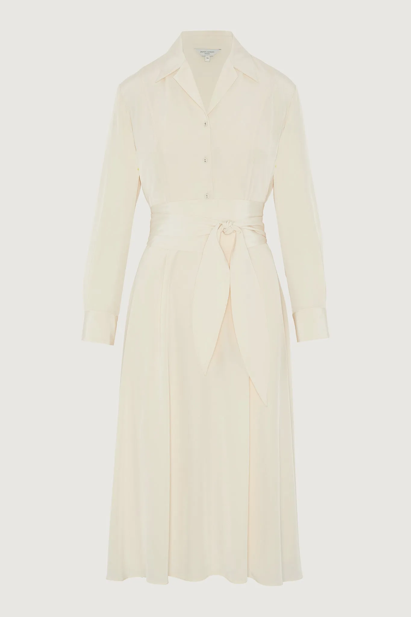 Filomena Silk Full Skirt Shirt Dress