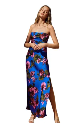 Floral Romance - Strapless Maxi Dress