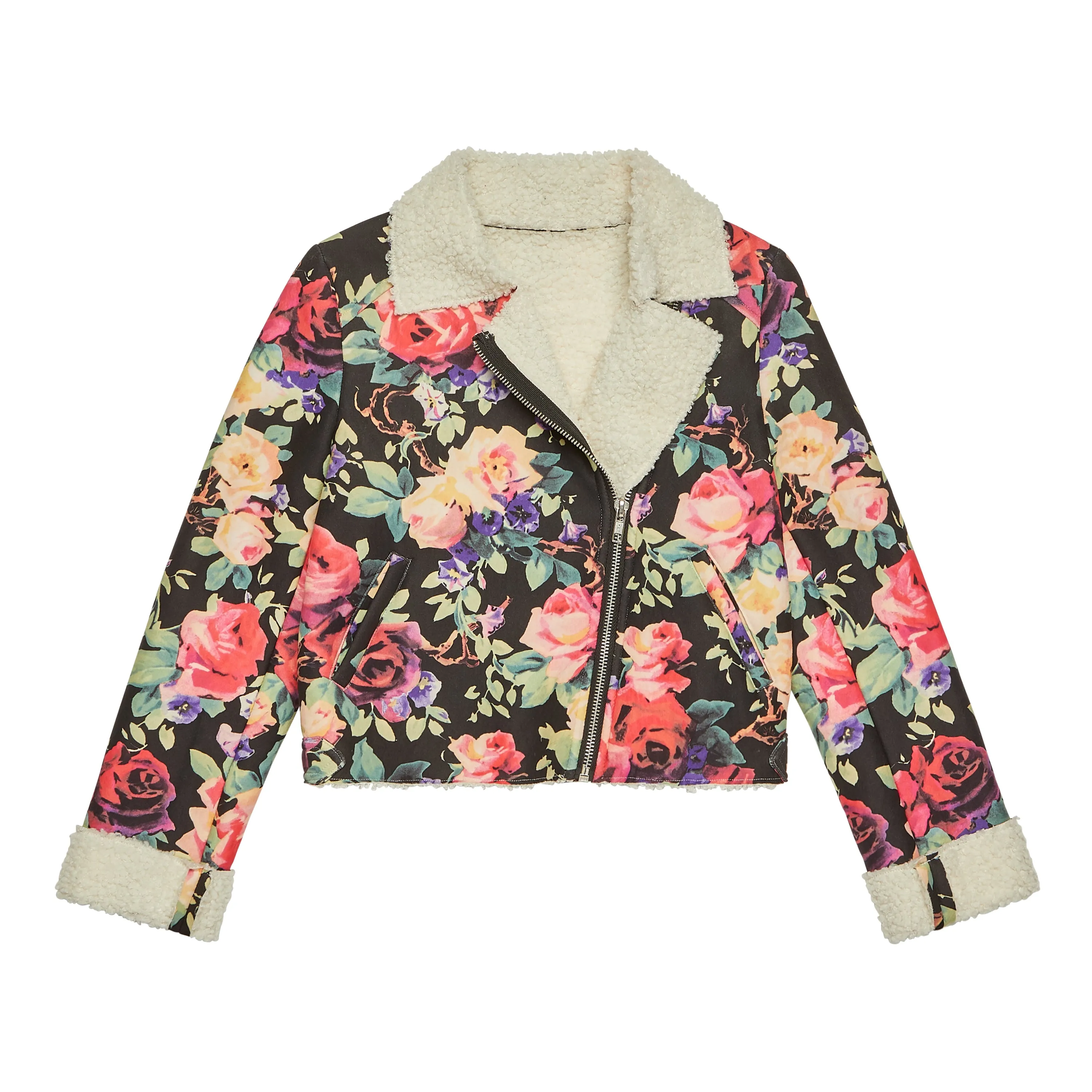 Floral Sherpa Jacket