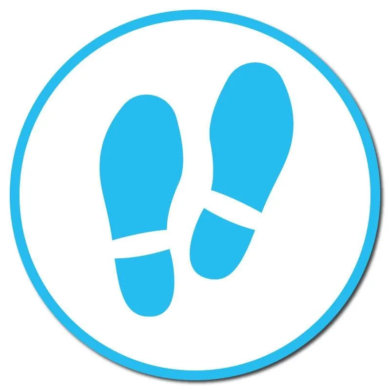Footprints, Outdoor/Heavy Duty Usage, 60cm Diameter, Multiple Colours Available