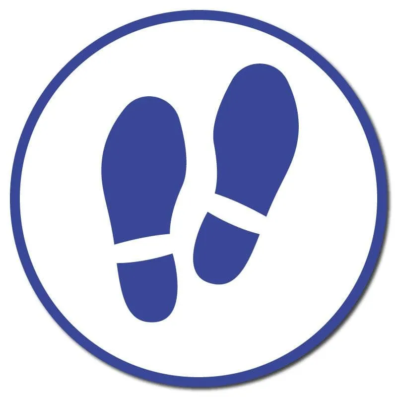 Footprints, Outdoor/Heavy Duty Usage, 60cm Diameter, Multiple Colours Available
