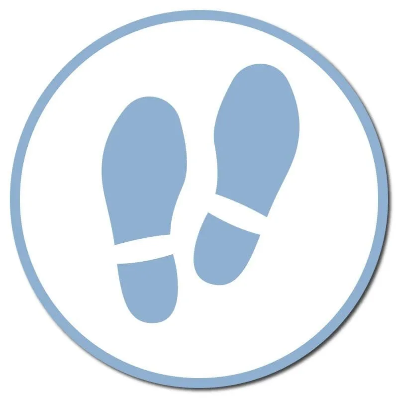 Footprints, Outdoor/Heavy Duty Usage, 60cm Diameter, Multiple Colours Available