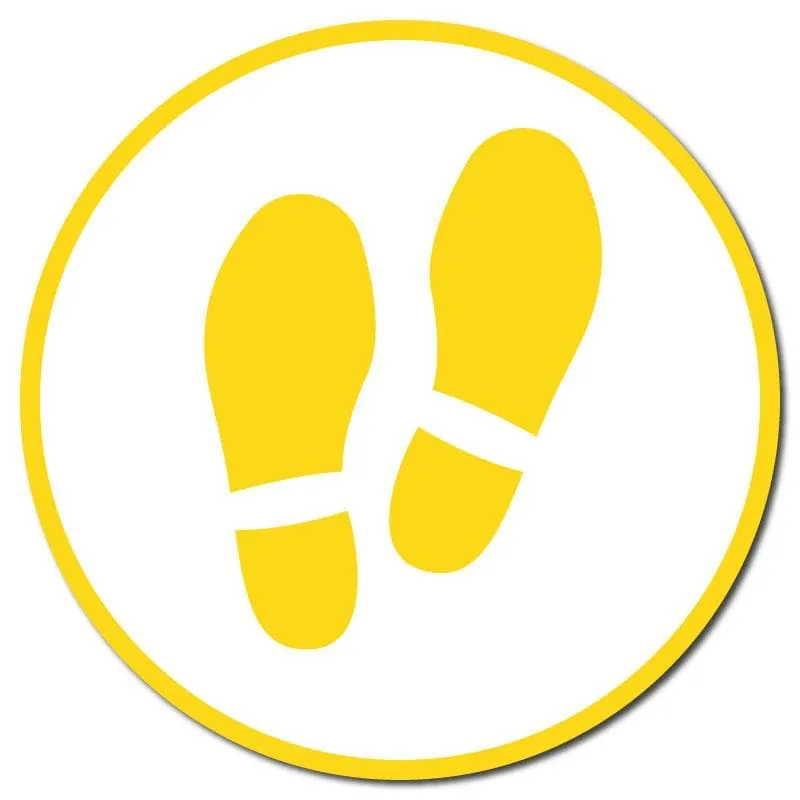 Footprints, Outdoor/Heavy Duty Usage, 60cm Diameter, Multiple Colours Available