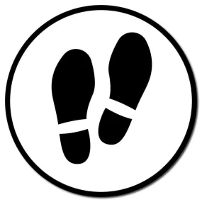 Footprints, Outdoor/Heavy Duty Usage, 60cm Diameter, Multiple Colours Available