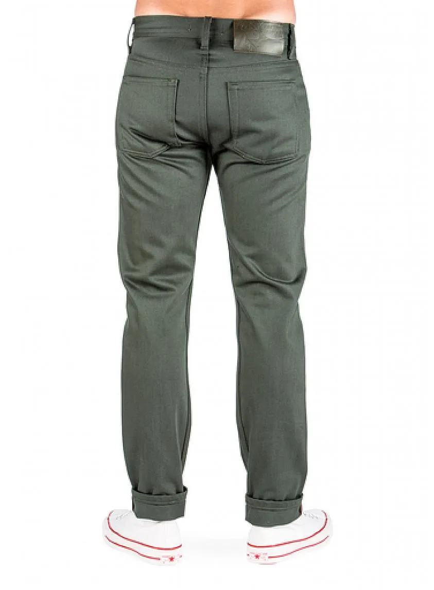 Forest Selvedge Chino Pants
