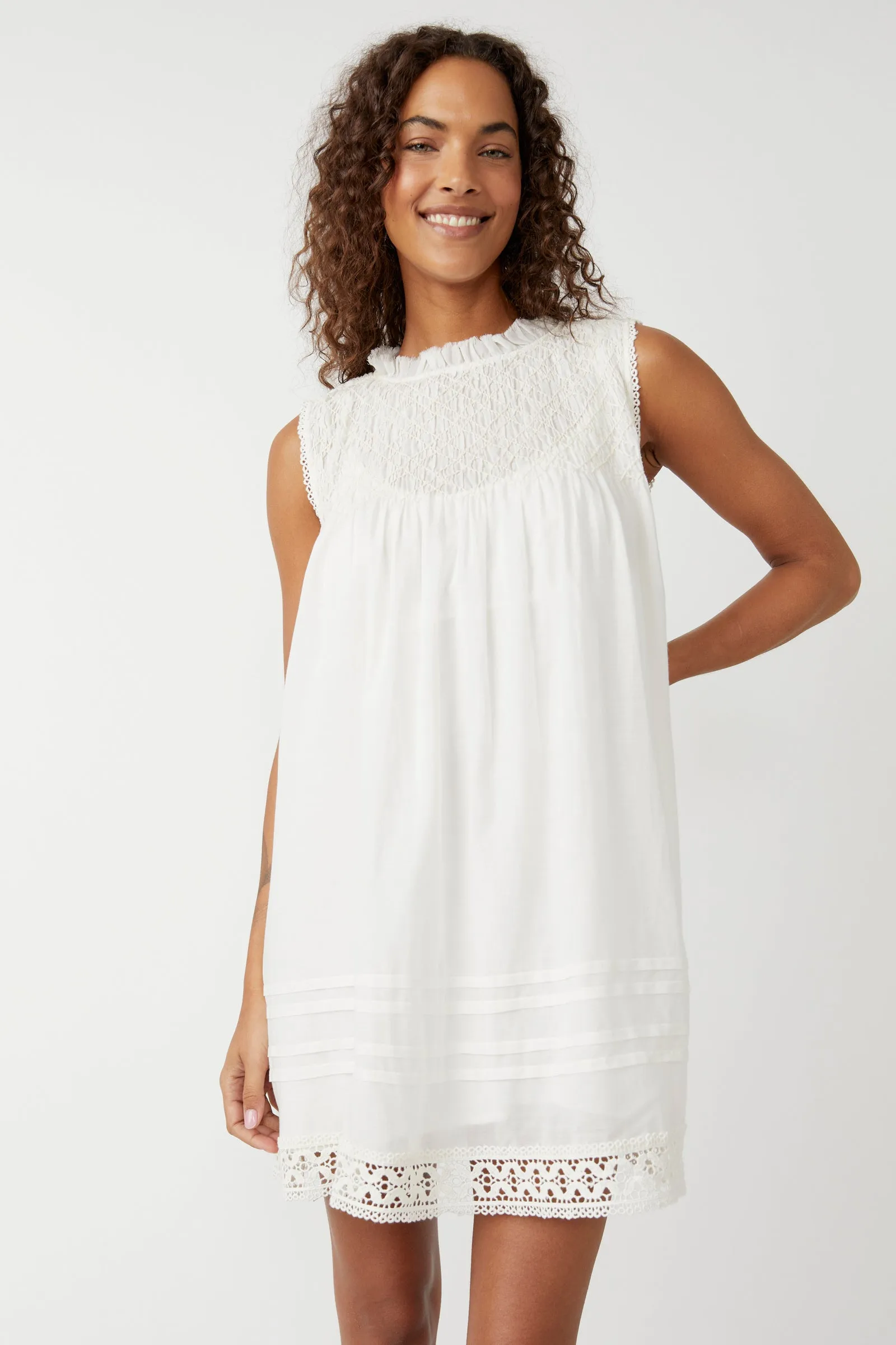 Free People Shea Solid Mini- Ivory