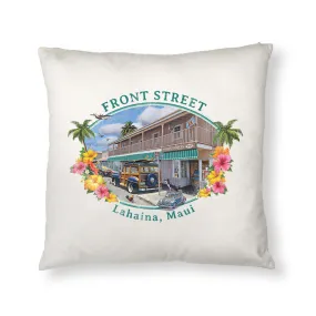 Front Street Throw Pillow Cover