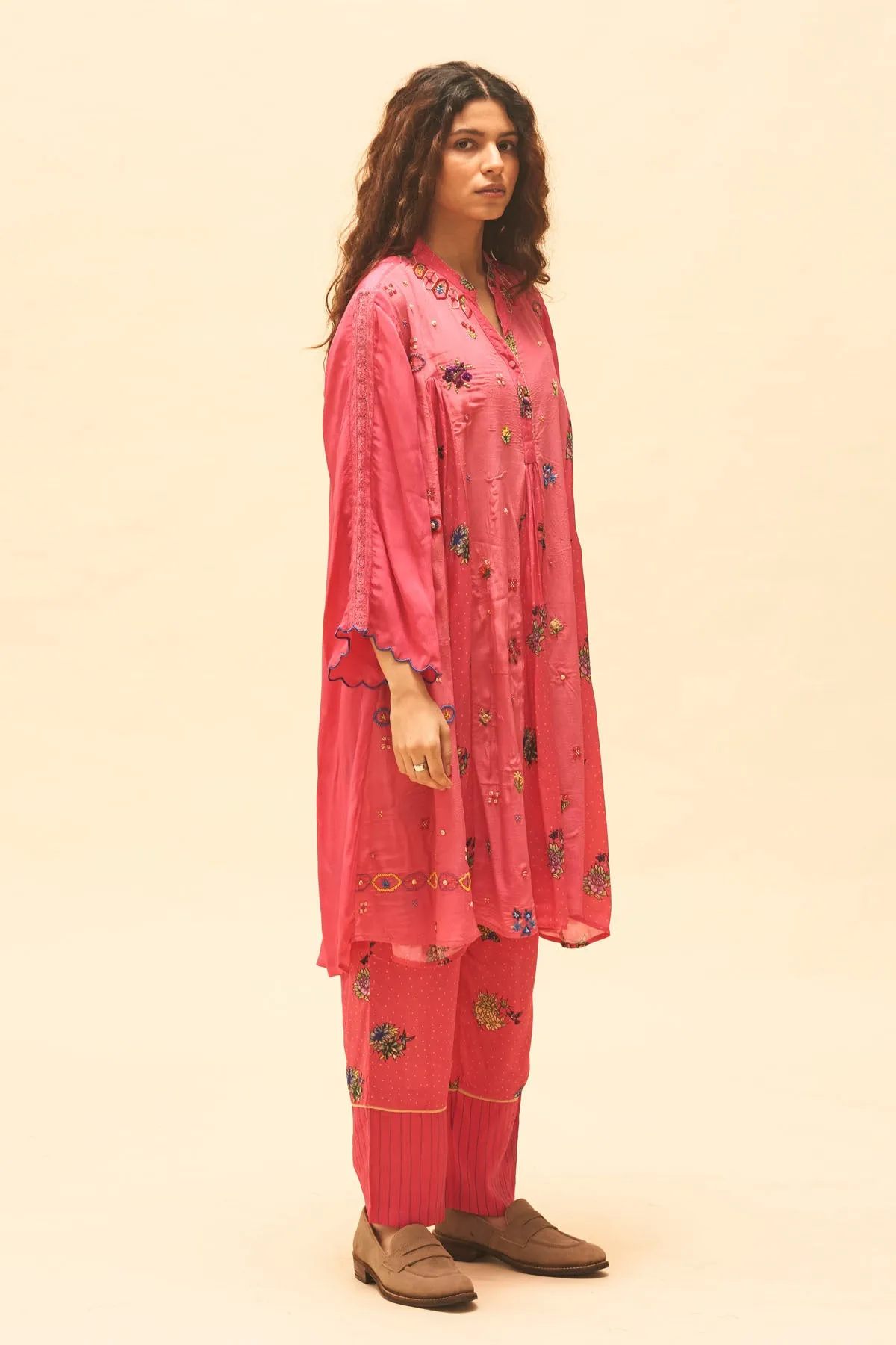 Fuchsia Flared Tunic