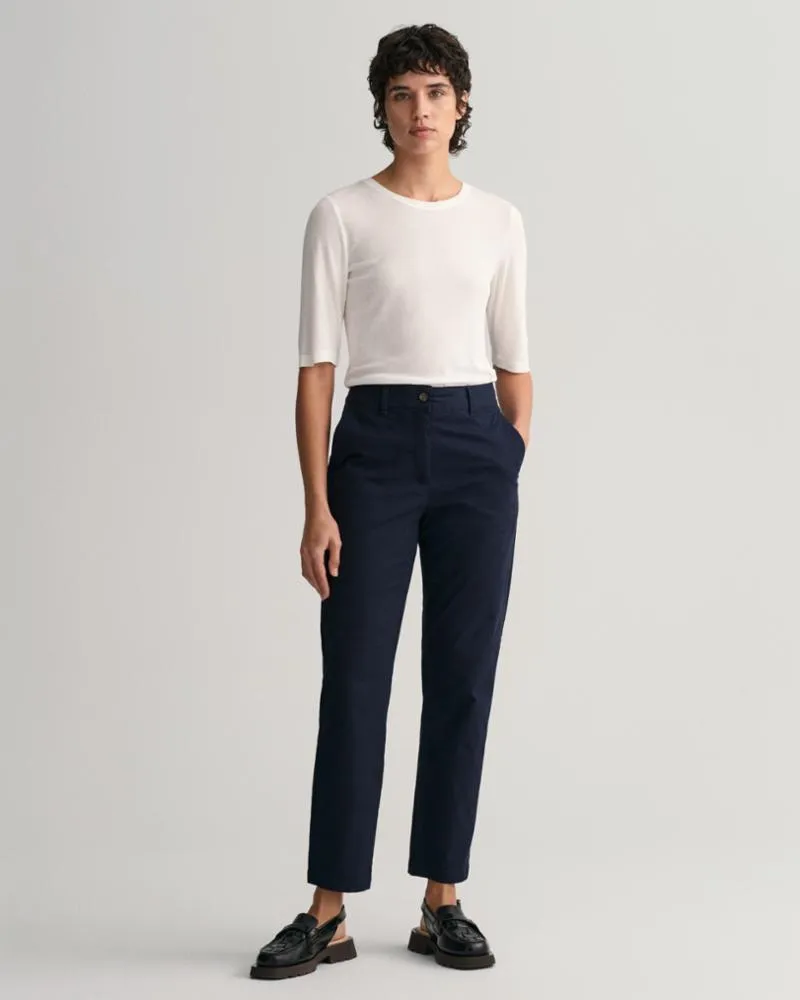 Gant Apparel Womens SLIM CHINOS 433/EVENING BLUE