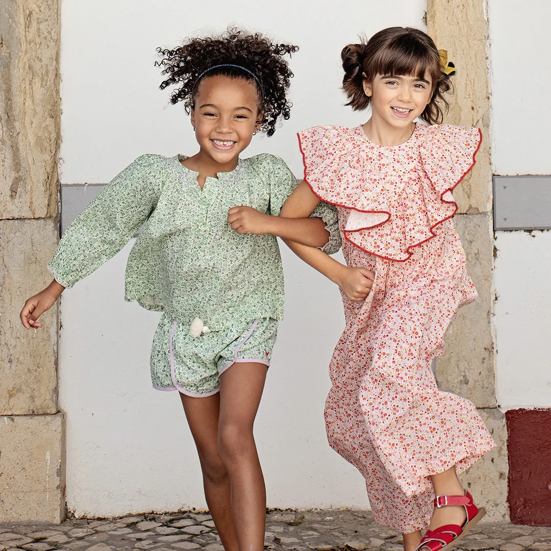 Girls Raphaela Jumper - Pink Mini Ditsy