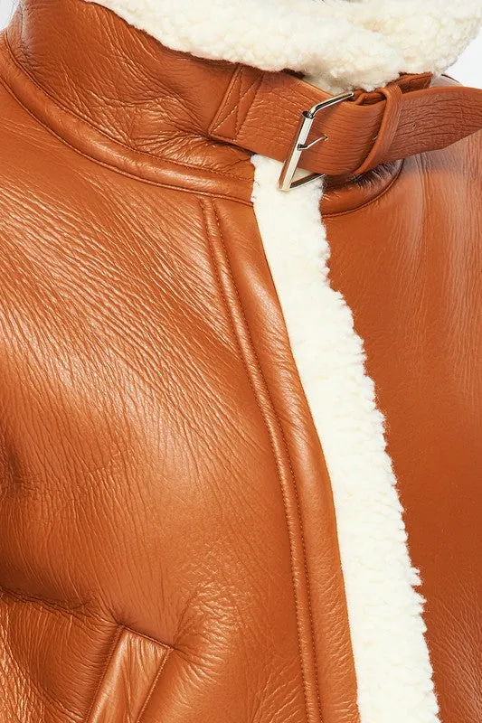 Grace Vegan Leather Moto Jacket Women