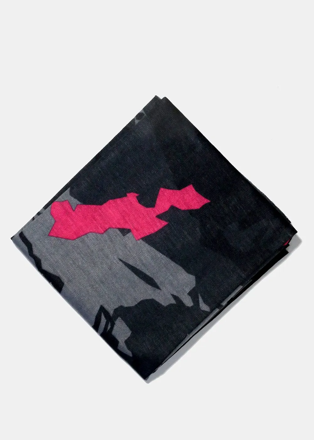 Grey Multi-Use Face Covering Scarf