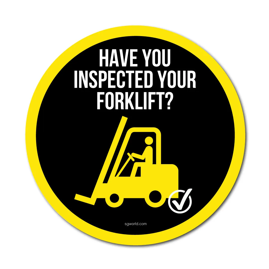 Have You Remembered to Inspect Your Forklift? Outdoor/Heavy Duty Usage, 30cm Diameter