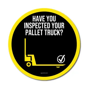 Have You Remembered to Inspect Your Pallet Truck? Outdoor/Heavy Duty Usage, 30cm Diameter