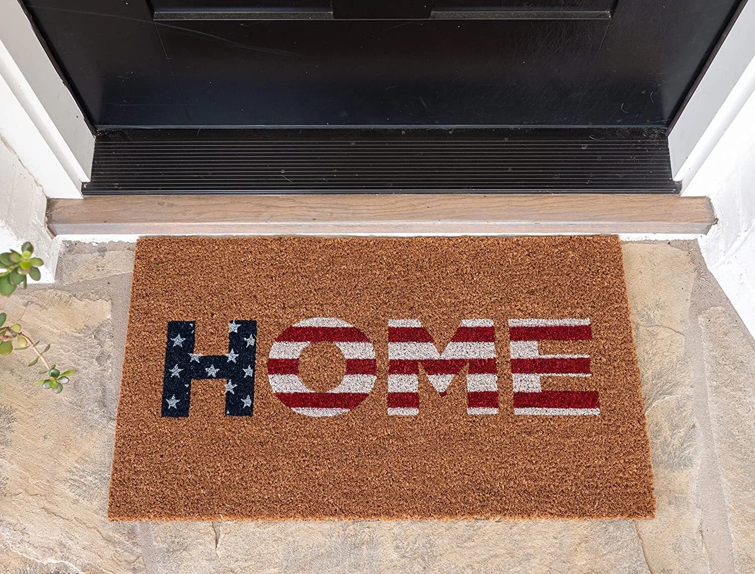 Home American Flag Coir Doormat