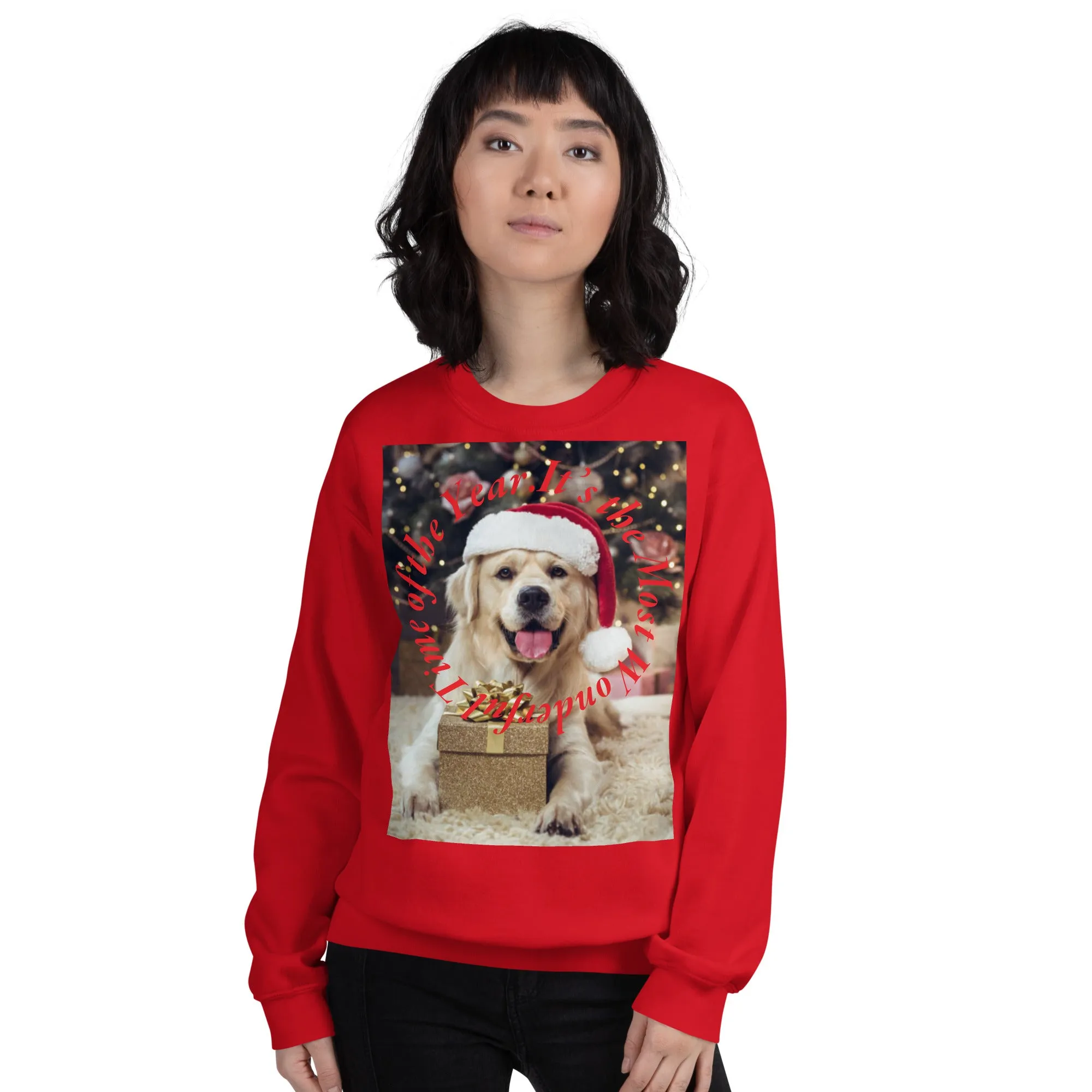 It's The Most Wonderful Time of The Year Christmas Sweatshirt (Glamourange Christmas Sweatshirt Womens)
