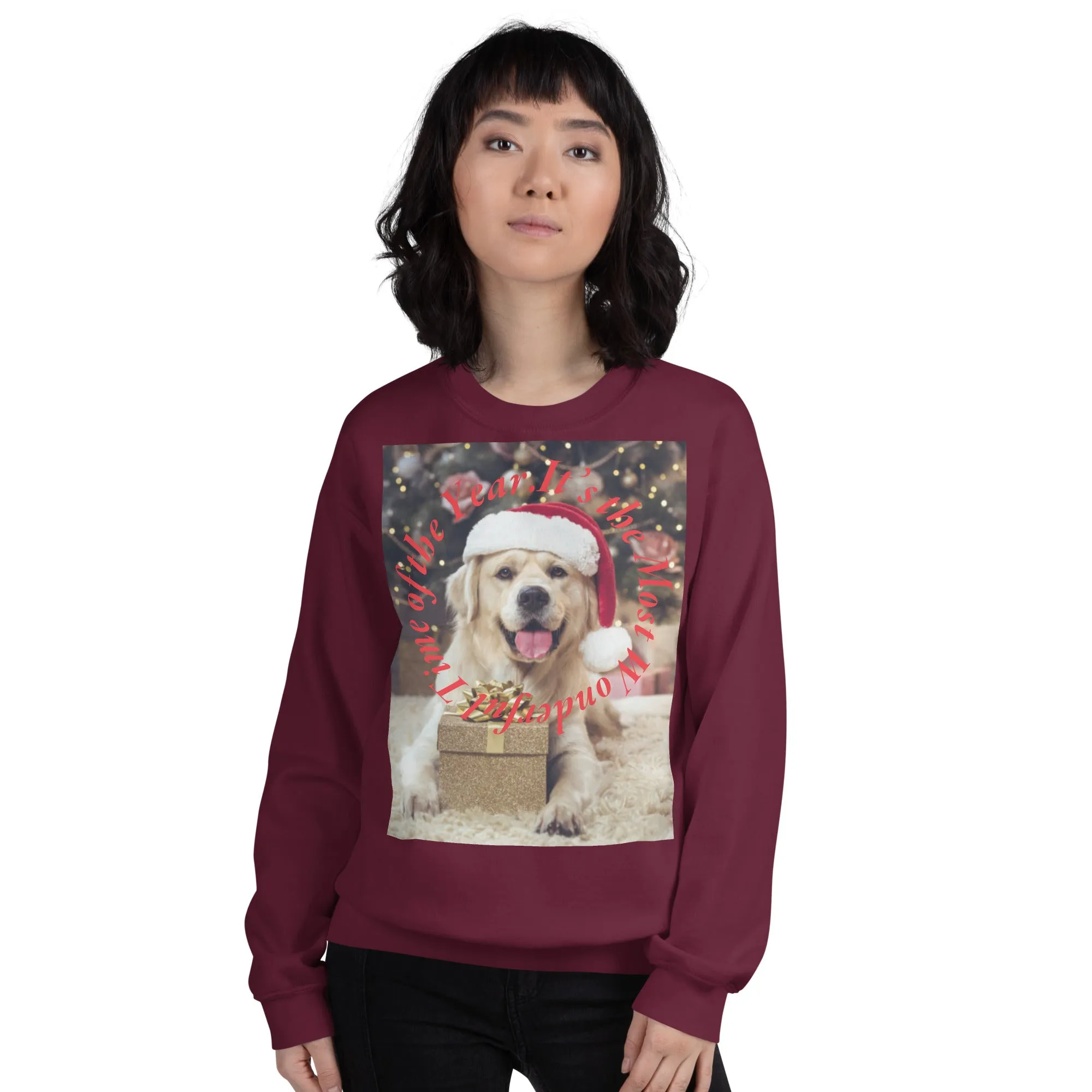 It's The Most Wonderful Time of The Year Christmas Sweatshirt (Glamourange Christmas Sweatshirt Womens)