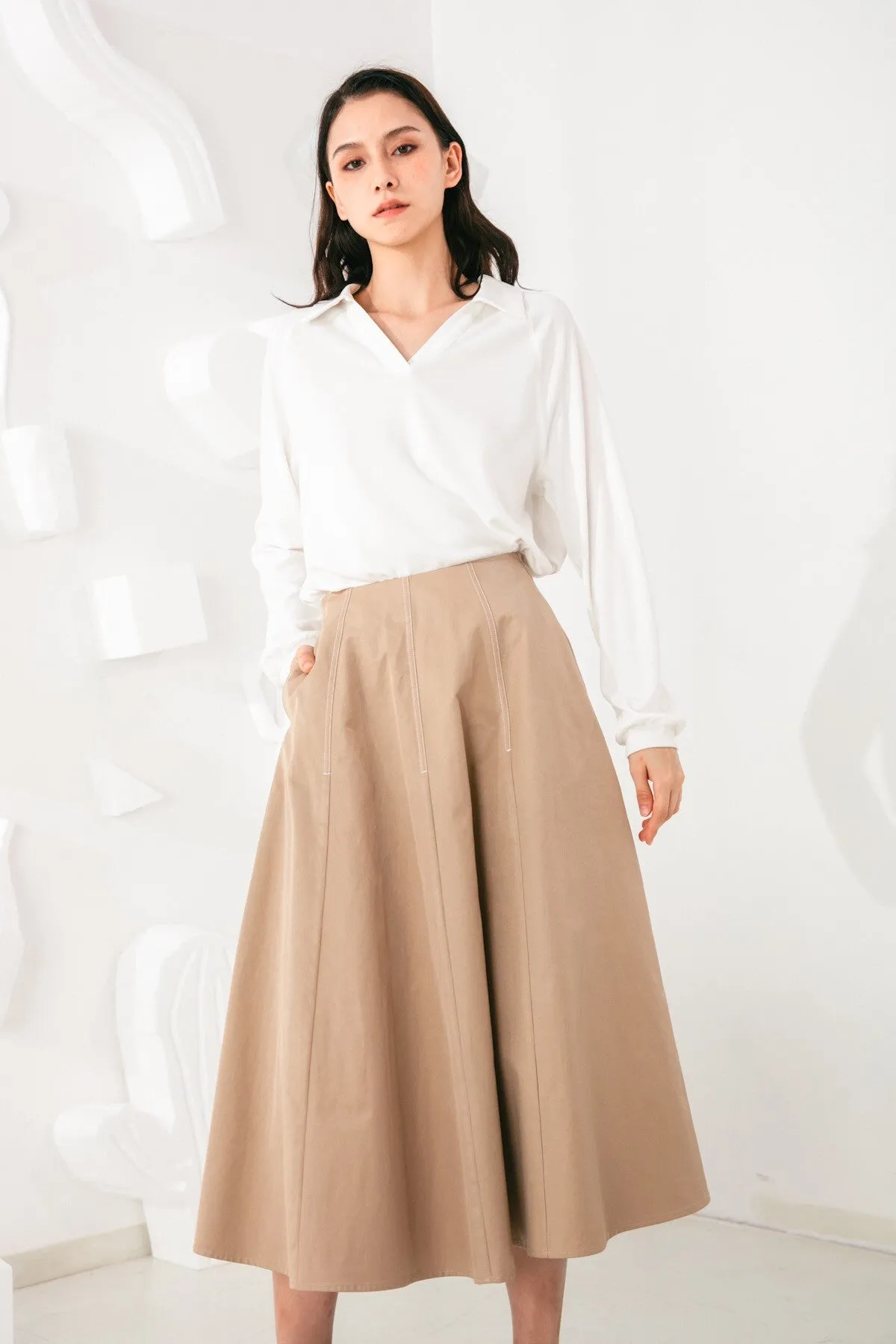 Jeanne Midi Skirt