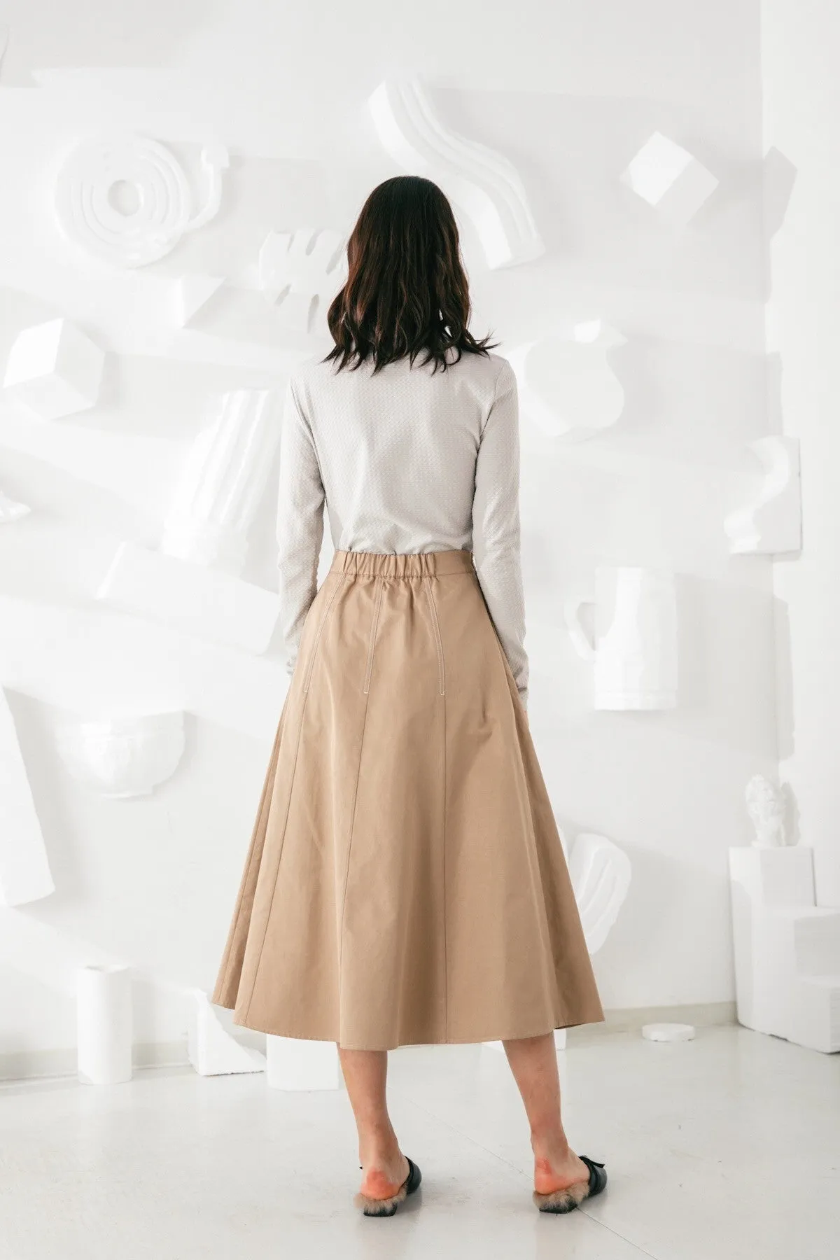 Jeanne Midi Skirt