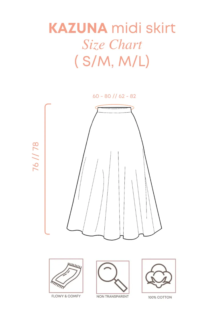 KAZUNA Midi Skirt - Cream