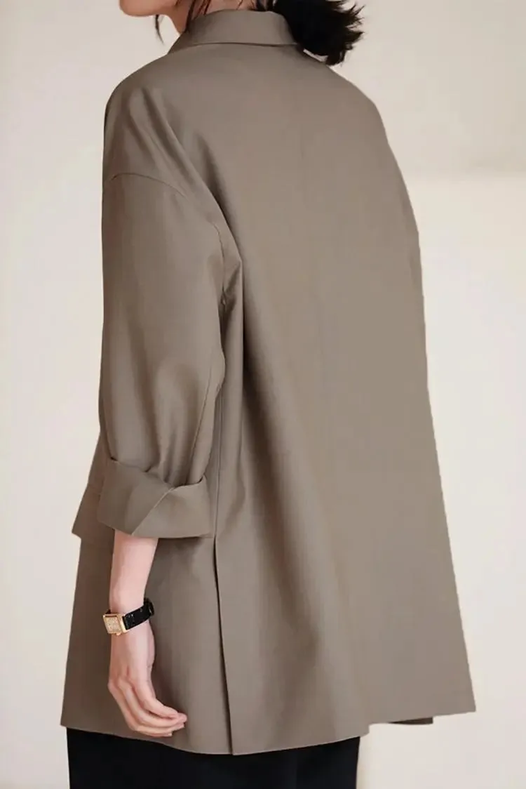 Khaki Blazer for Women