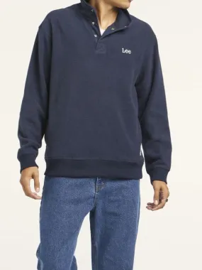 Lee Button Up Polar Sweat - Blue Steel