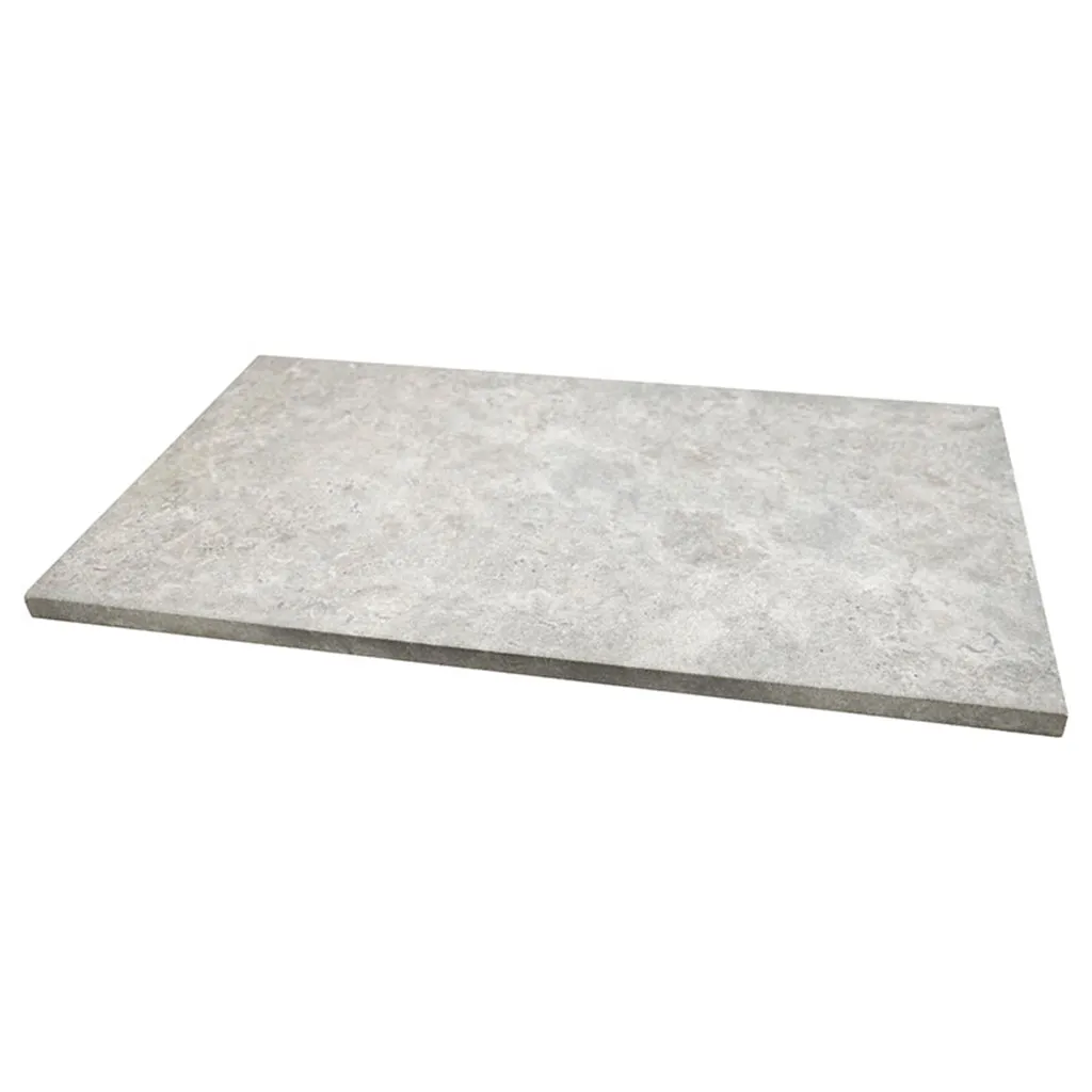 Legions Lunar Silver, 13" x 24" - 2CM Eased Porcelain Pool Coping