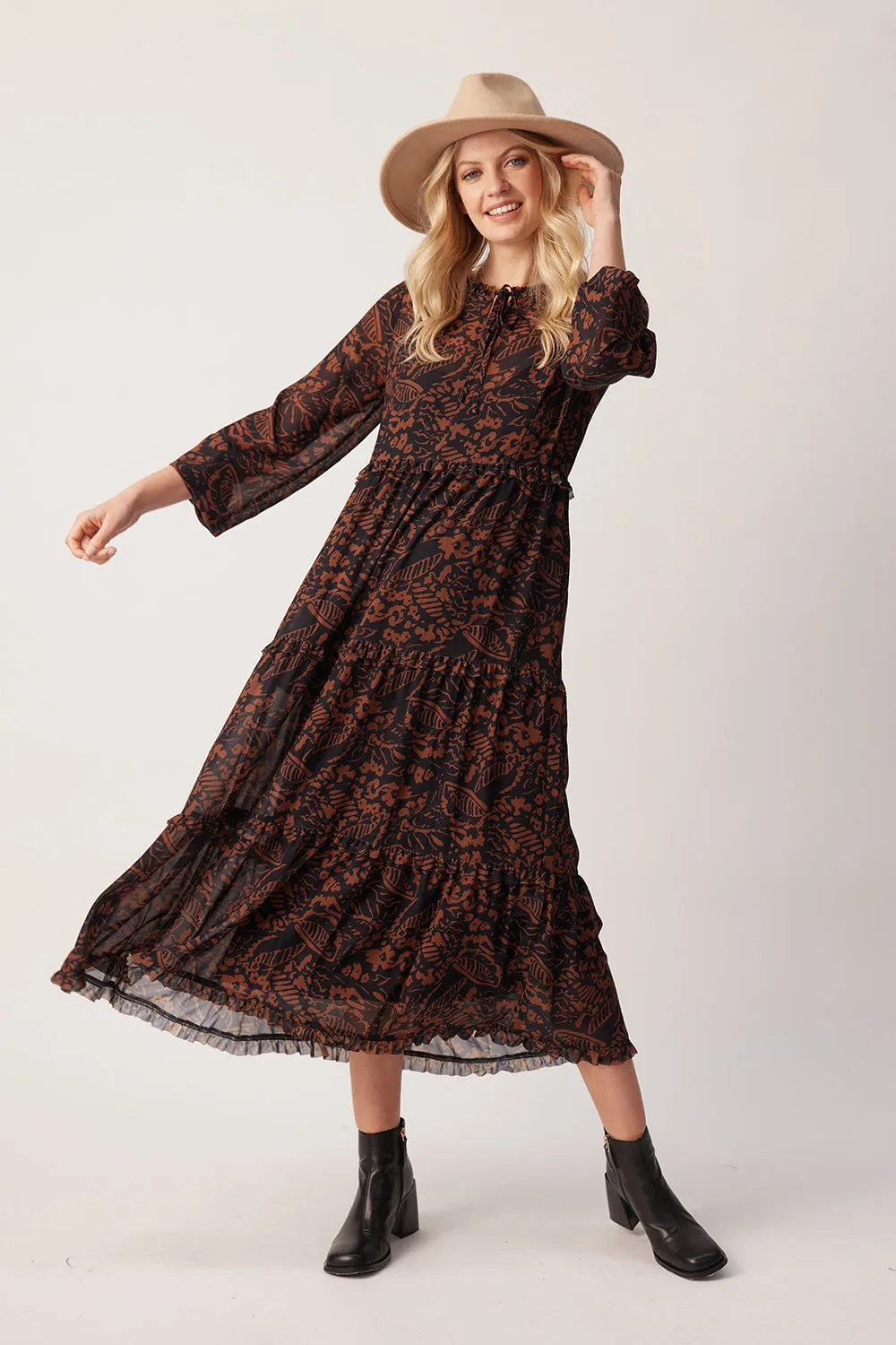 Lemon Tree Macy Dress & Singlet Ginger Print