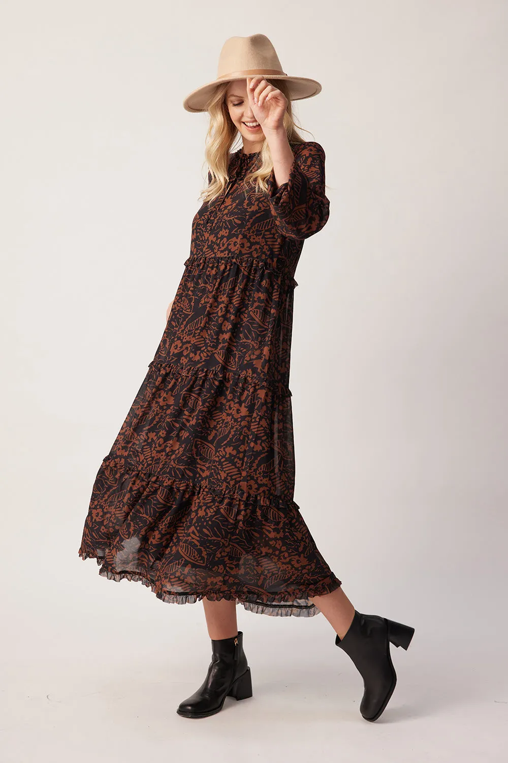 Lemon Tree Macy Dress & Singlet Ginger Print