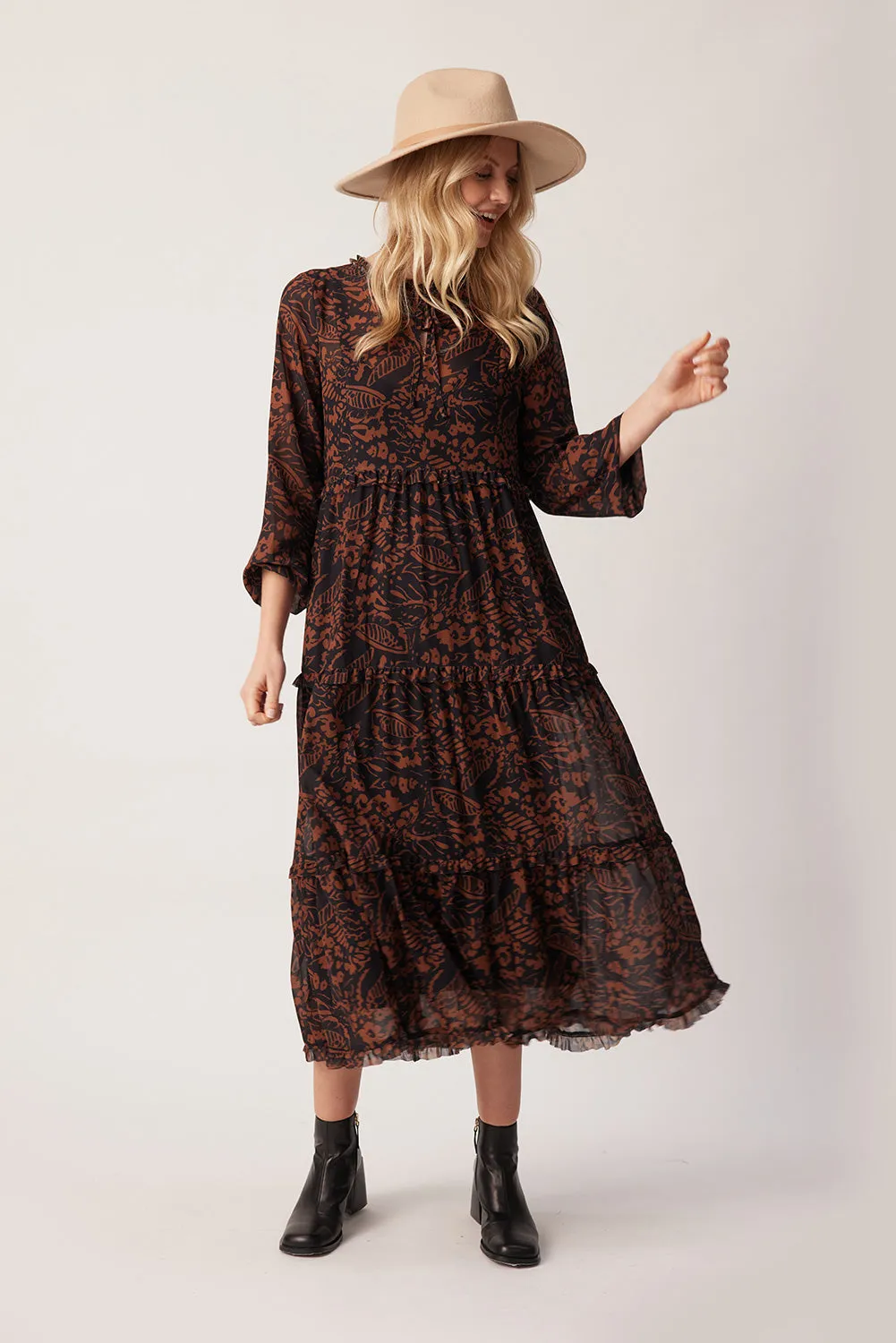 Lemon Tree Macy Dress & Singlet Ginger Print